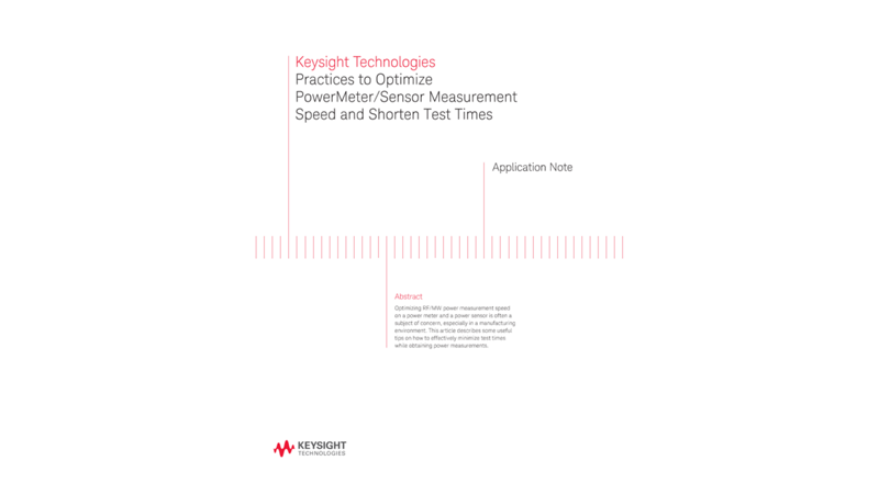 Tips for Optimizing Power Meter / Sensor Measurement Speed